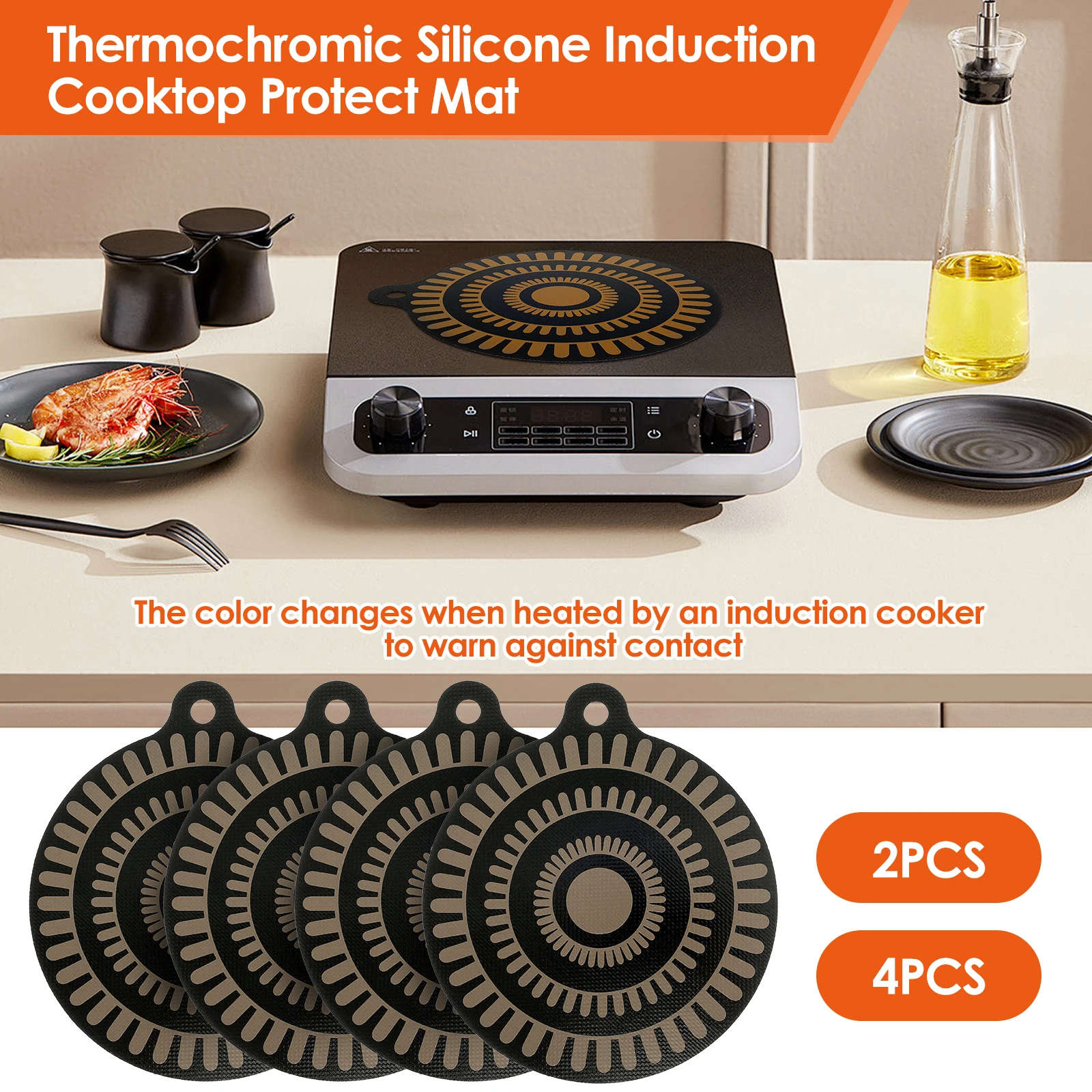 Kitchen Gadgets Modern - Induction Cooktop Mat Protector Anti-Scratch Silicone
