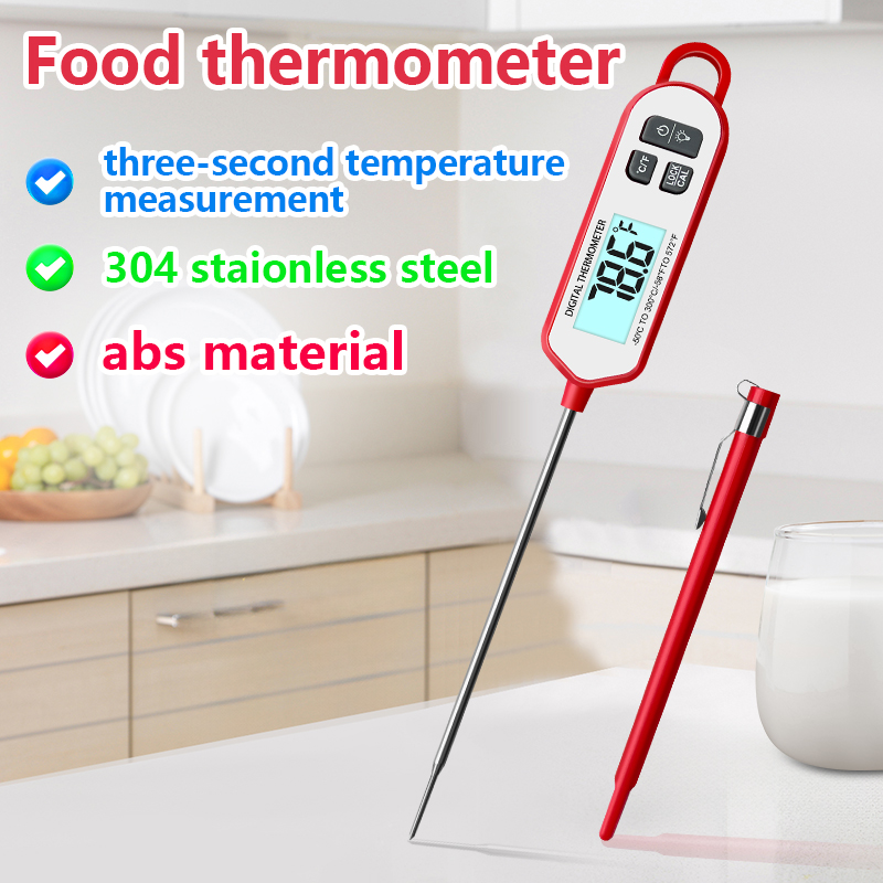 Instant Read Thermometer - Digital Meat Thermometer Instant Read Backlit