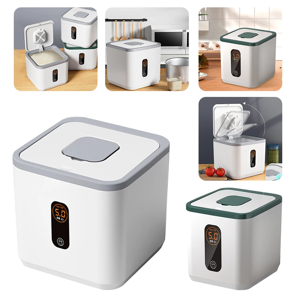 Pasta Measuring Tool - 5KG Food Containers Bins with Measuring
