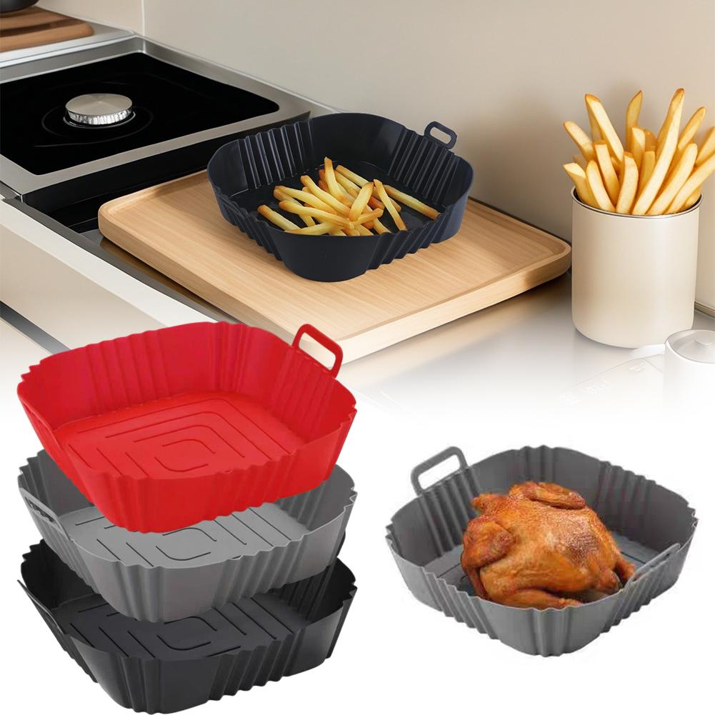 Air Fryer Accessories - Reusable Airfryer Pan Liner Accessories Silicone
