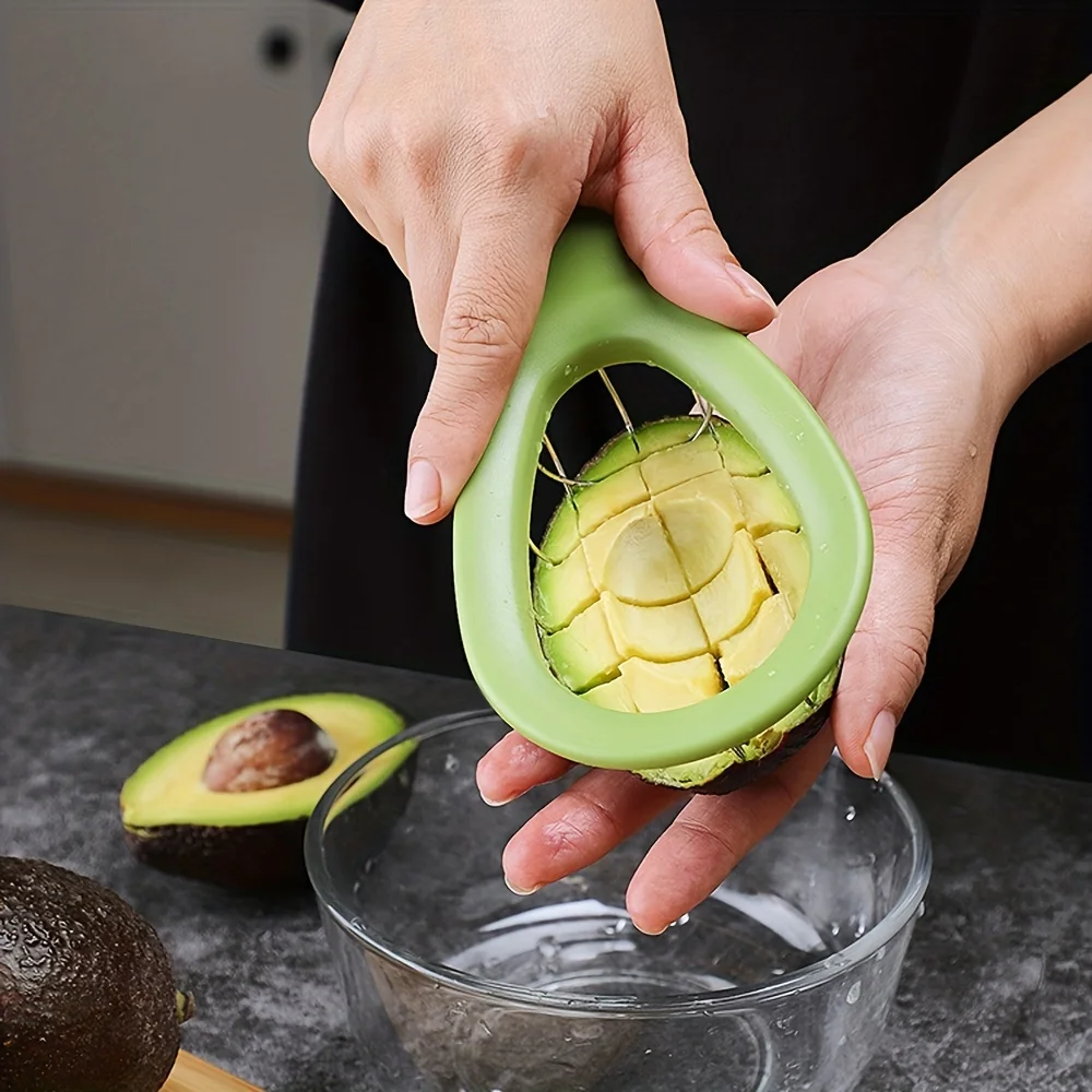 Avocado Slicer Tool - 1pc-Stainless Steel Avocado & Kiwifruit Slicer