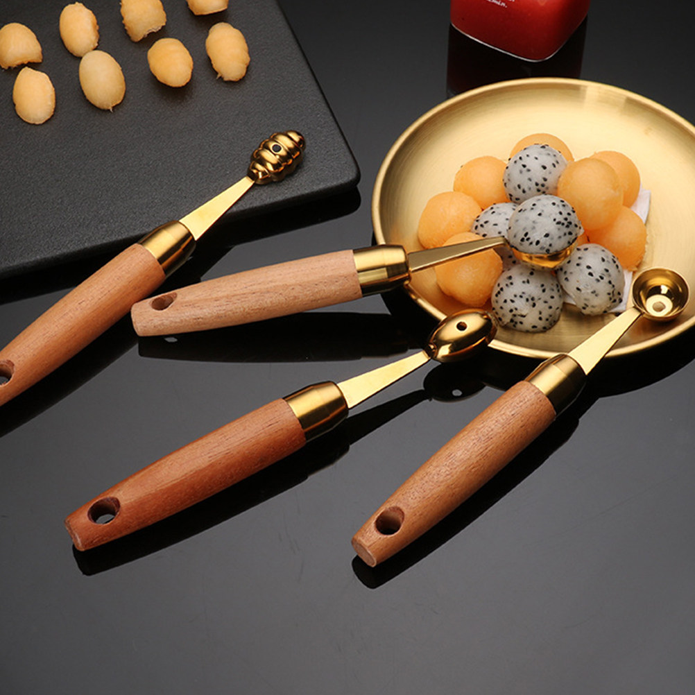Cherry Pitter Tool - 2Pcs Premium Fruit Digging Scoop Stainless