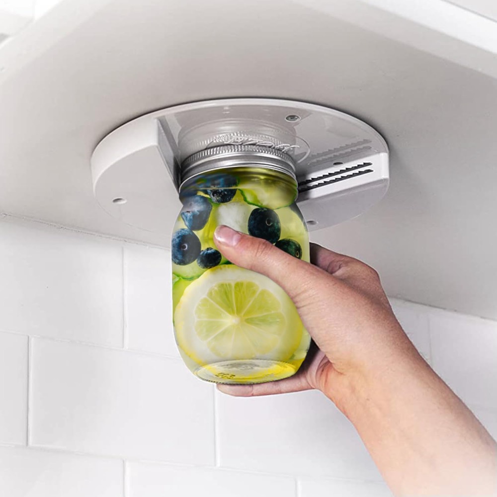 Kitchen Gadgets Jar Openers - 1pc Under Cabinet Jar Openers for