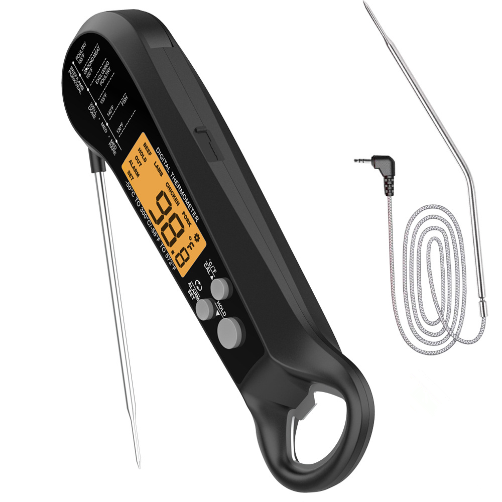 Instant Read Thermometer - Long Cable Professional Meat Thermometer Digital