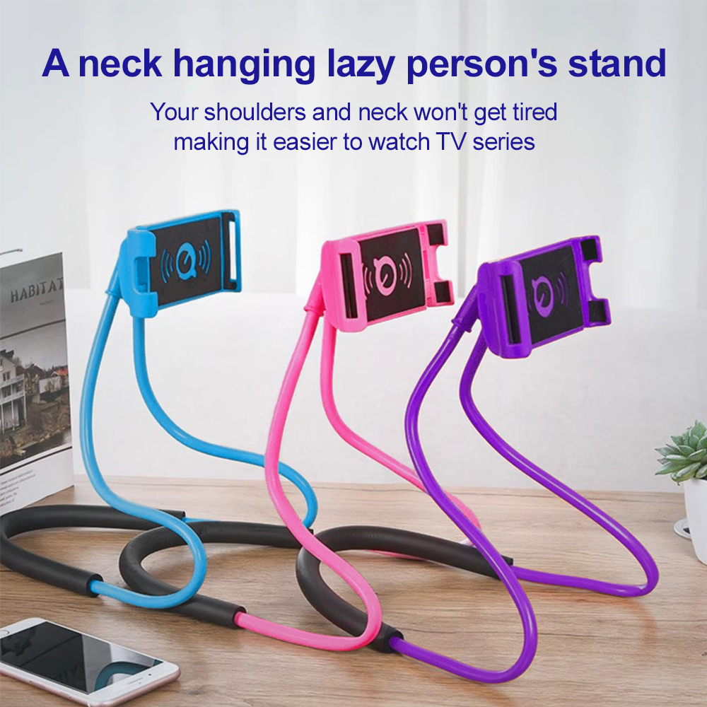 Kitchen Gadgets Videos - Neck Hanging Lazy Phone Stand Flexible