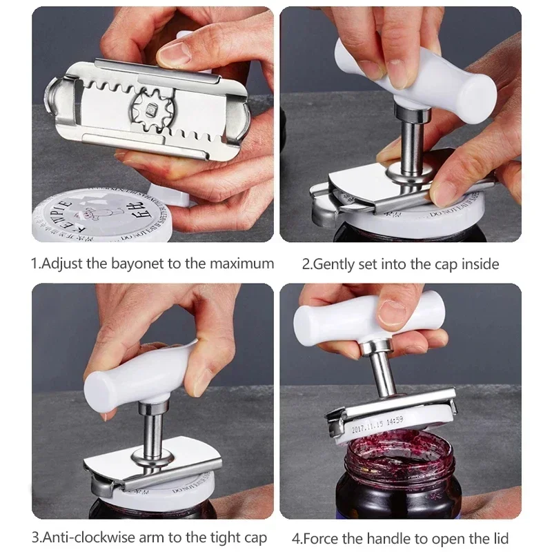 Multi-function Bottle Cap Open - đánh giá và giá Kitchen Gadgets Jar Openers