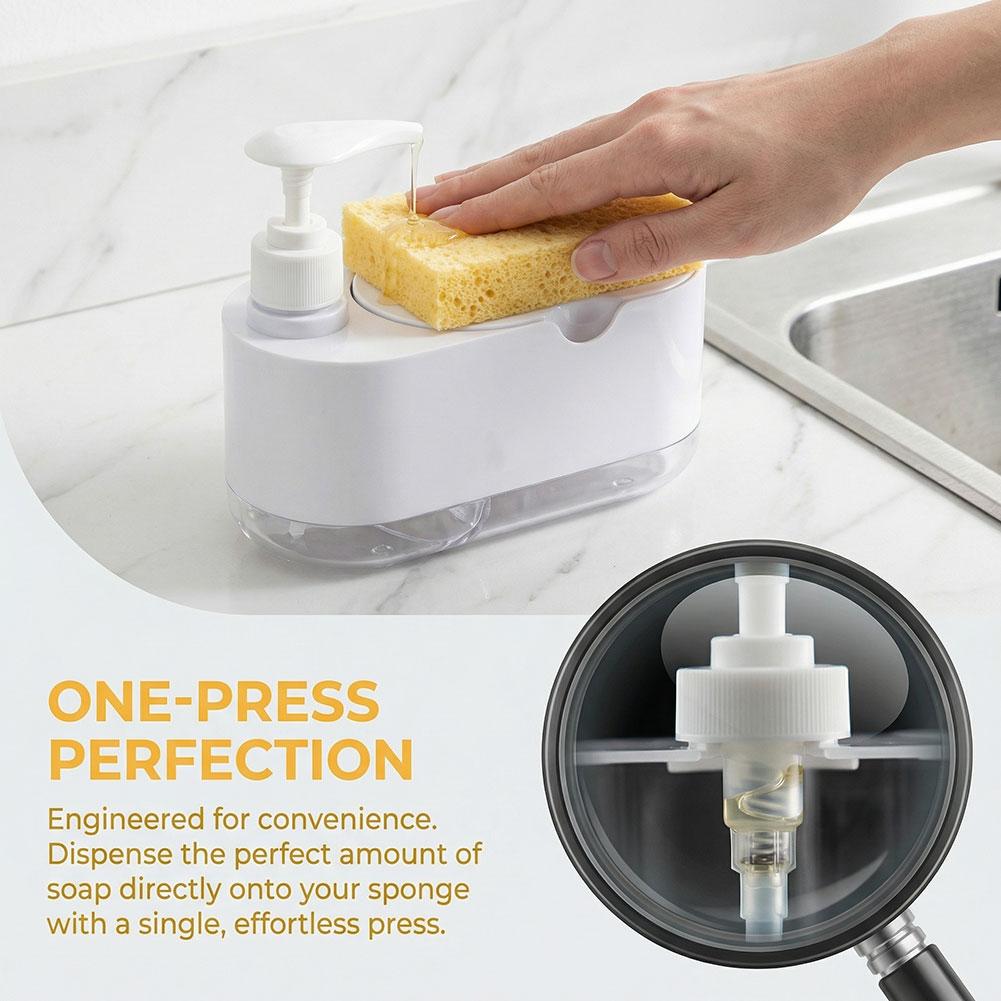 Dish Soap Dispenser Automatic  - đánh giá và giá Kitchen Gadgets Dispenser Brush Holder