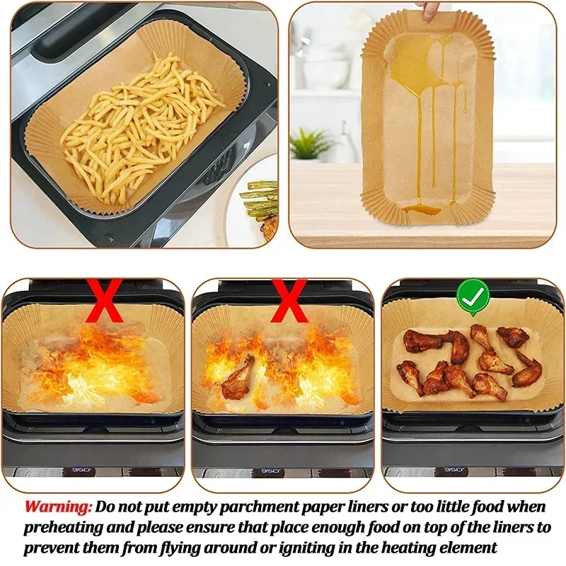 Disposable Air Fryer Paper Non - đánh giá và giá Air Fryer Accessories