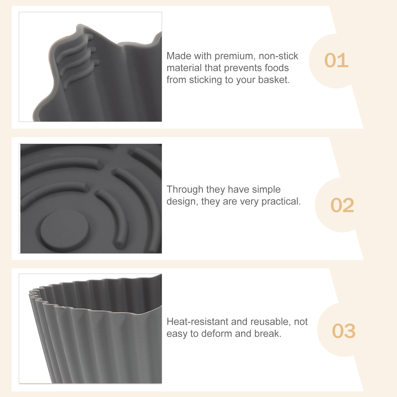 Reusable Silicone Air Fryer Ma - đánh giá và giá Air Fryer Accessories
