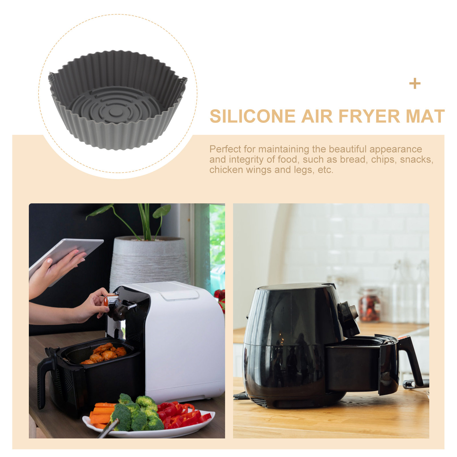 Reusable Silicone Air Fryer Ma - đánh giá và giá Air Fryer Accessories