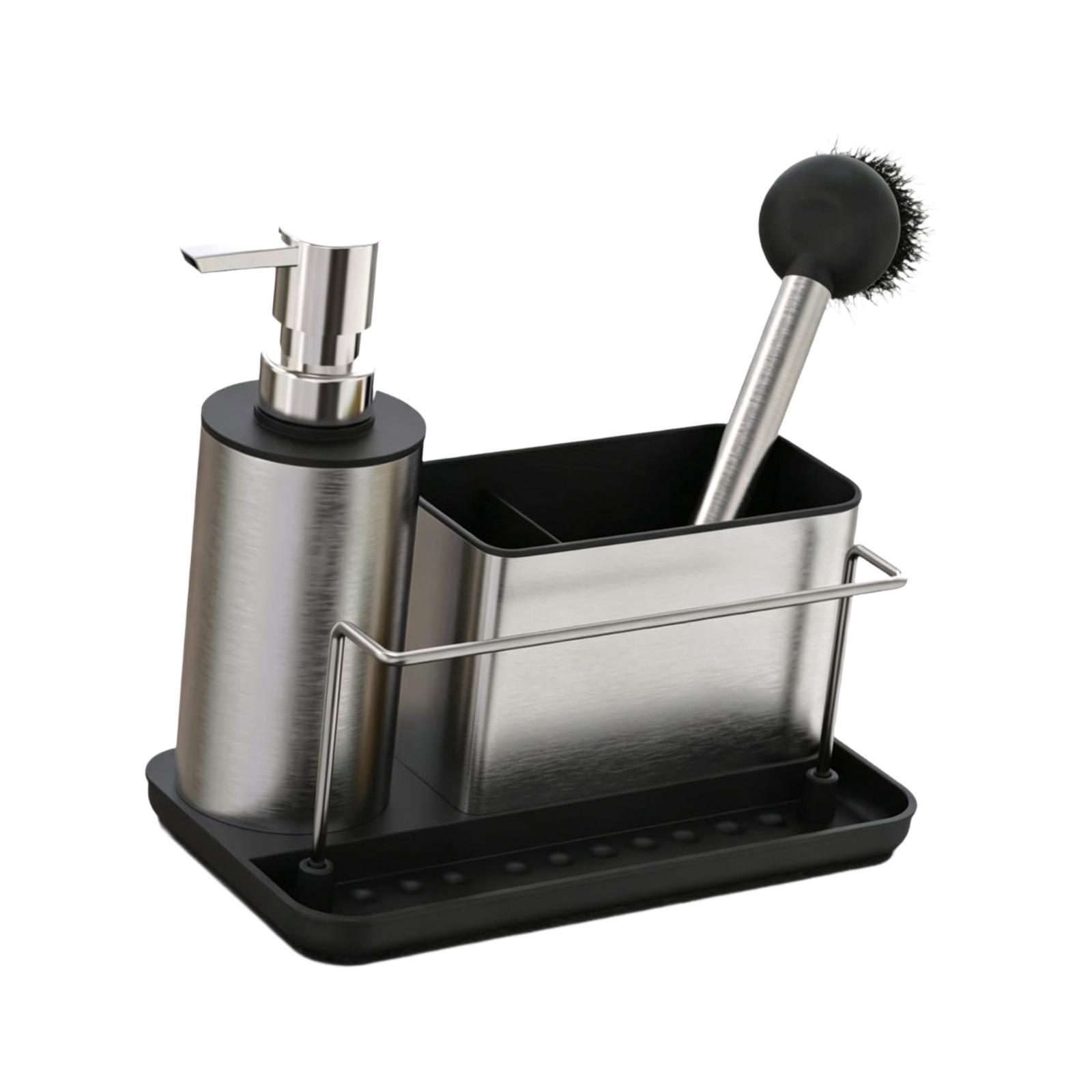Kitchen Soap Dispenser with Sp - đánh giá và giá Kitchen Gadgets Dispenser Brush Holder