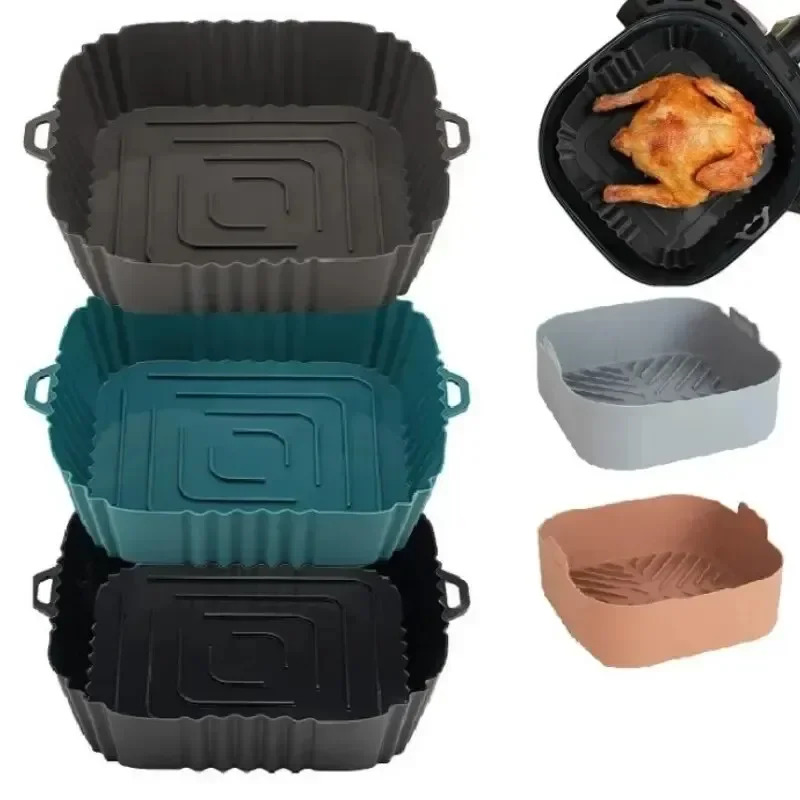 1PC Silicone Air Fryer Basket, - đánh giá và giá Air Fryer Accessories