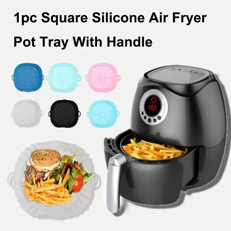 1PC Silicone Air Fryer Basket, - đánh giá và giá Air Fryer Accessories