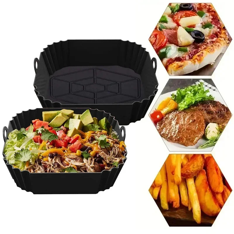 1PC Silicone Air Fryer Basket, - đánh giá và giá Air Fryer Accessories