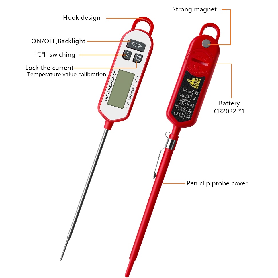Digital Meat Thermometer  Inst - đánh giá và giá Instant Read Thermometer