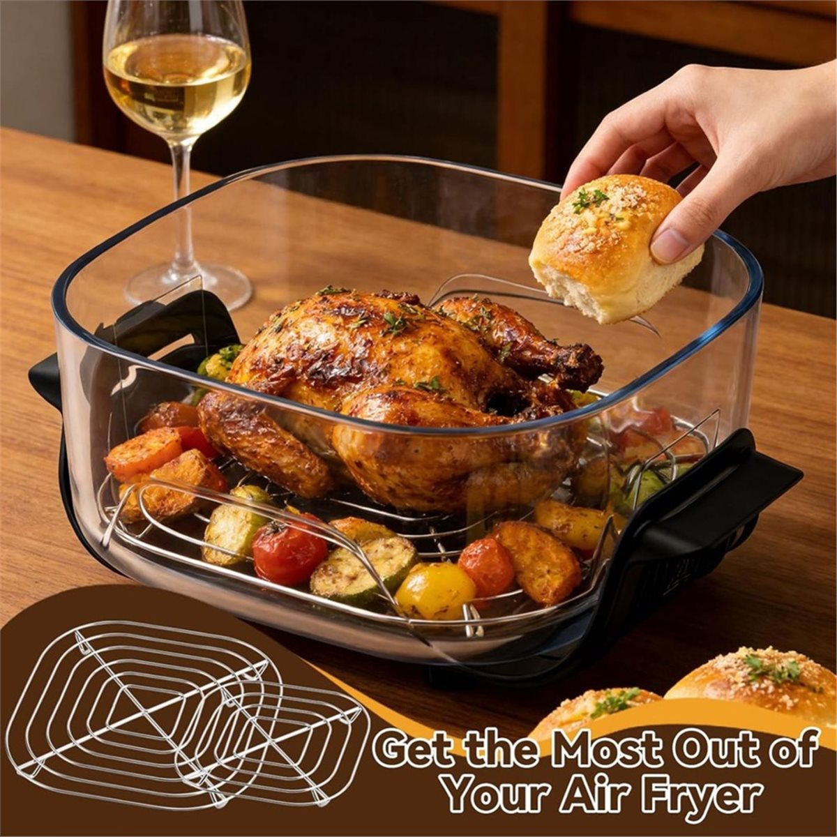 update. 3PCS Stainless Steel R - đánh giá và giá Air Fryer Accessories