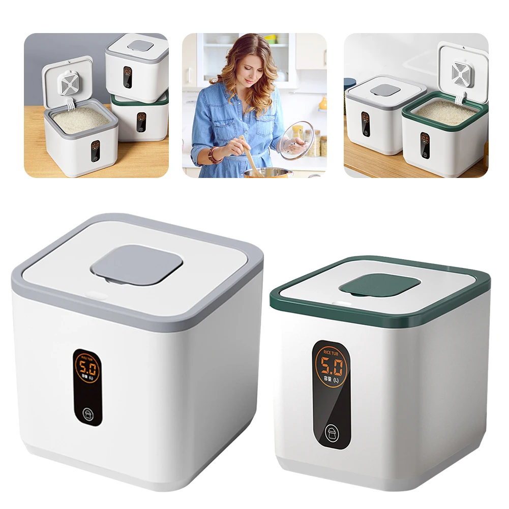 5KG Food Containers Bins with  - đánh giá và giá Pasta Measuring Tool