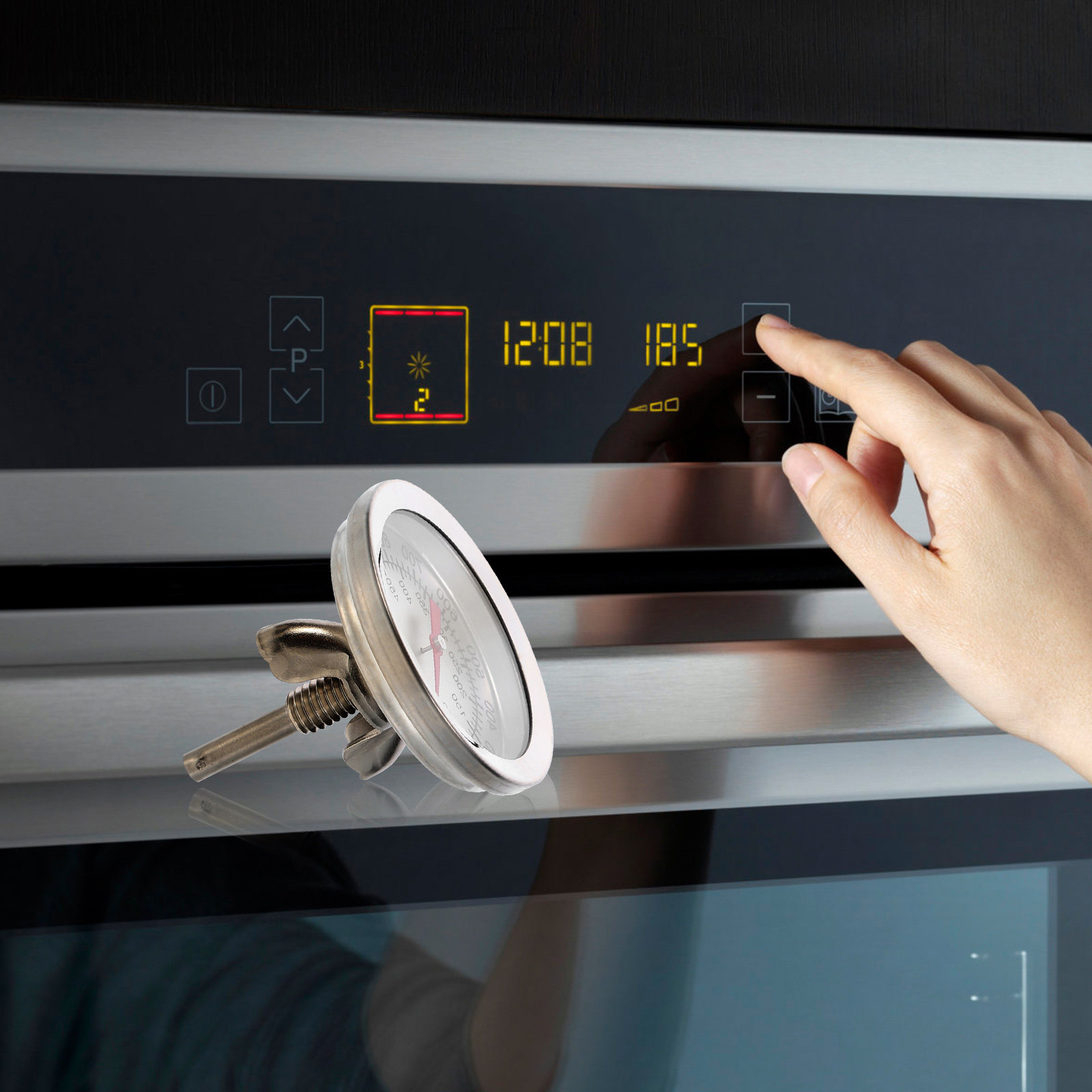 Oven Thermometer Stainless Ste - đánh giá và giá Instant Read Thermometer