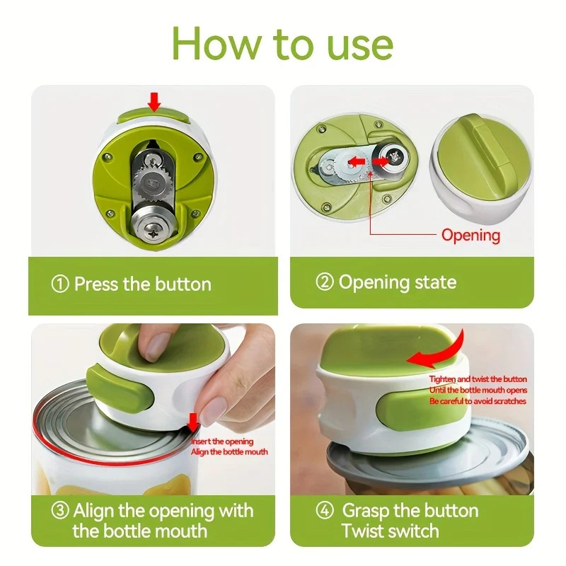 Portable Manual Can Opener Bee - đánh giá và giá Kitchen Gadgets Jar Openers