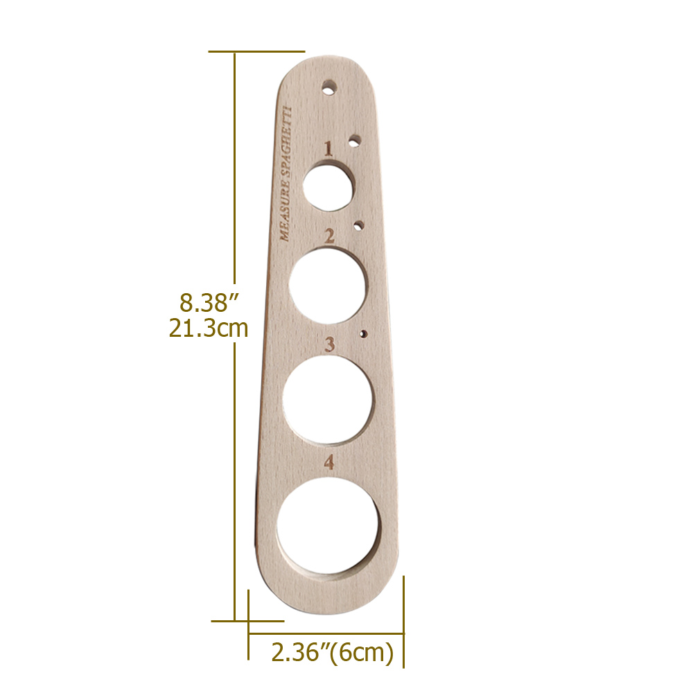 Gỗ Mì Ống Tay Spagethii Ý Nhà  - đánh giá và giá Pasta Measuring Tool