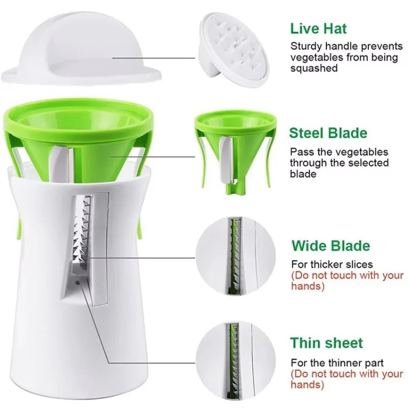 Multifunction 3 In 1 Spiralize - đánh giá và giá Spiralizer Vegetable Noodle