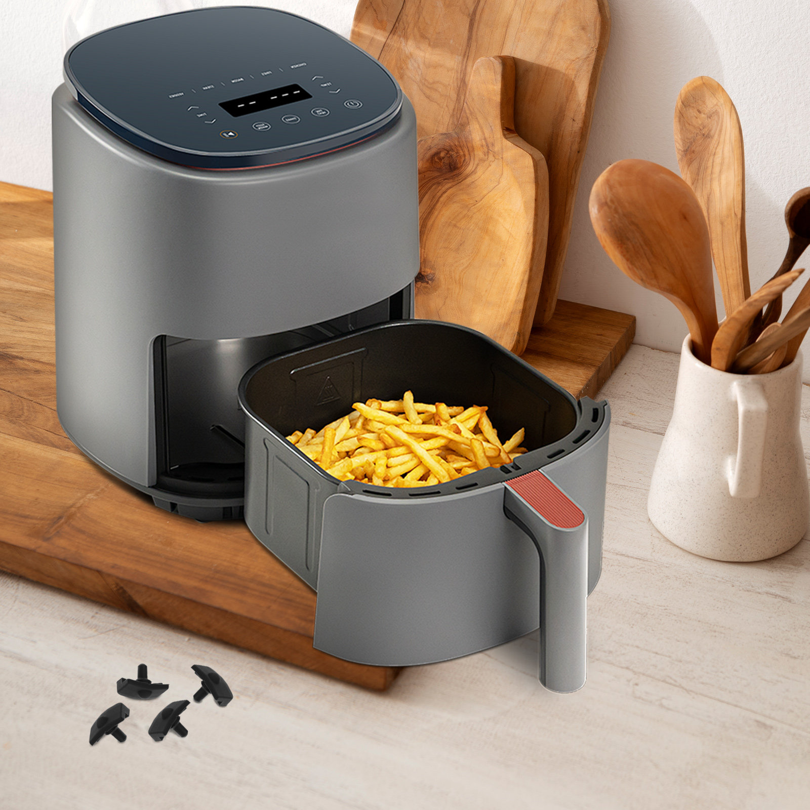 4Pcs Silicone Air Fryer Tray C - đánh giá và giá Air Fryer Accessories