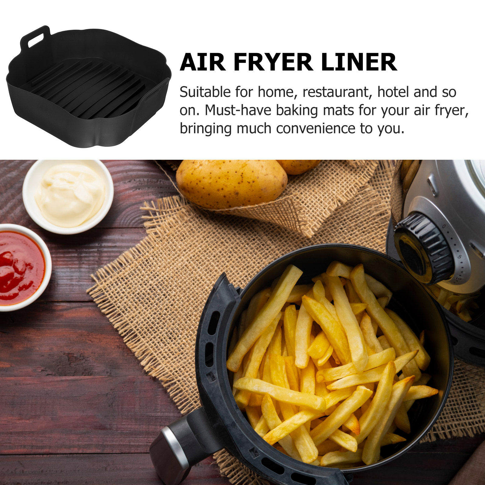 Air Fryer Silicone Liner Reusa - đánh giá và giá Air Fryer Accessories