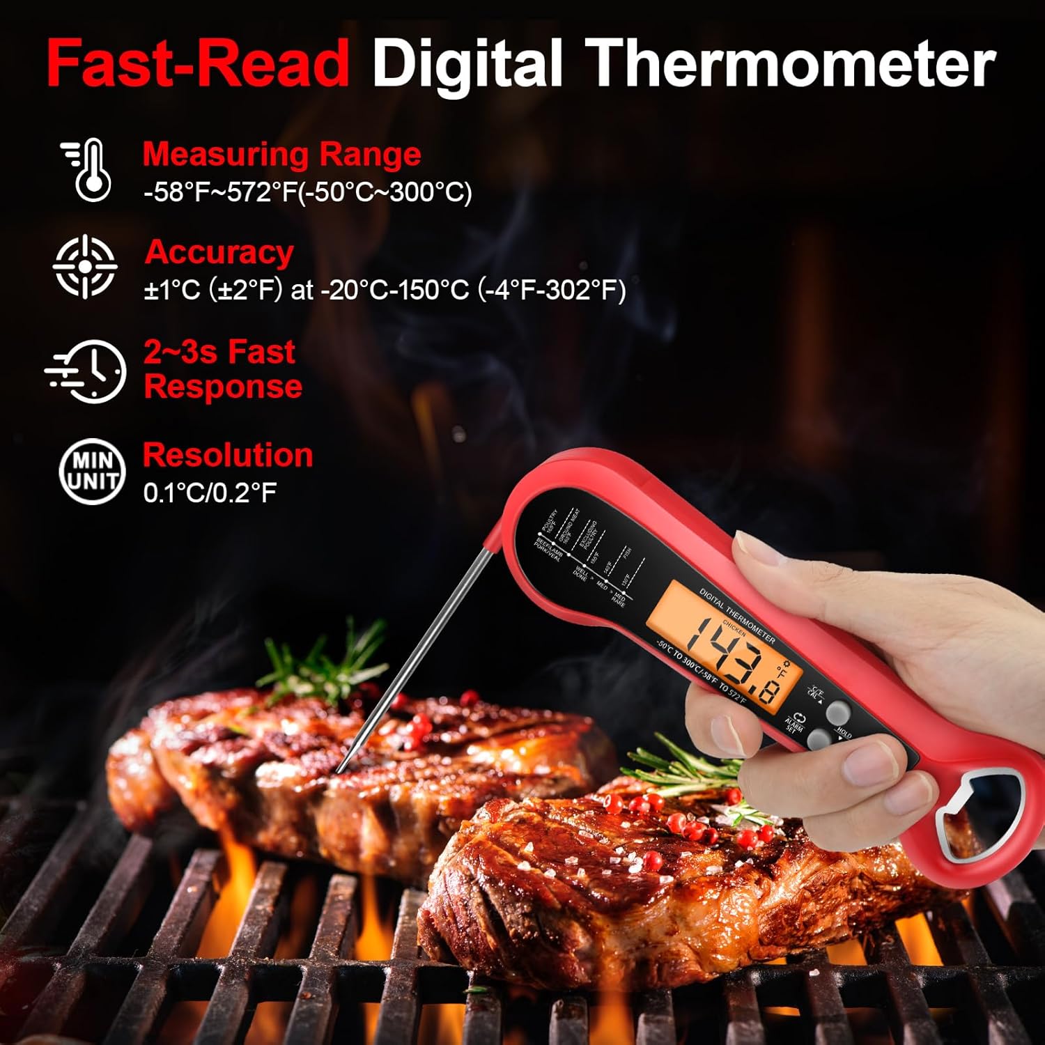 Professional Digital Meat Ther - đánh giá và giá Instant Read Thermometer
